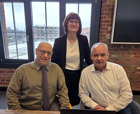 Neues Vertriebsteam 2026 (Iscan, Saupe, Forst v.l.n.r.)